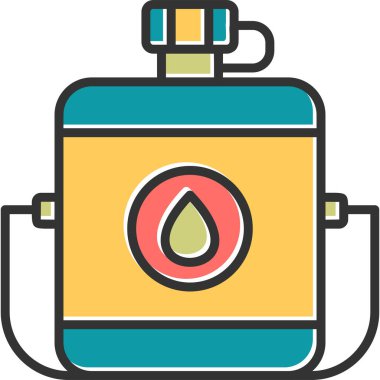 Kantin çöl modern simgesi, vektör illüstrasyonu 