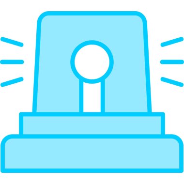 Siren modern simge, vektör çizimi 