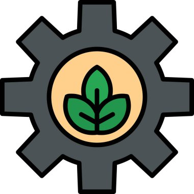 Sürdürülebilirlik simgesi, vektör çizimi