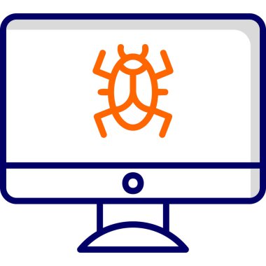 Virus Detective icon modern vector illustration