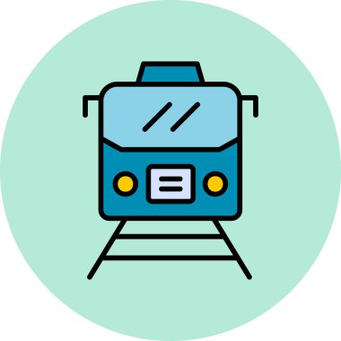 Train modern vector icon illustration