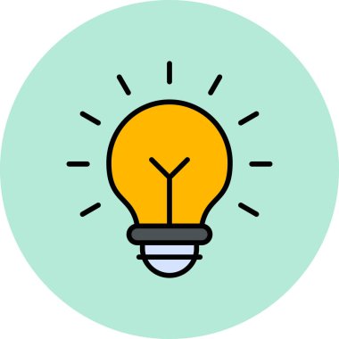 Fikir modern simgesi, vektör illüstrasyonu