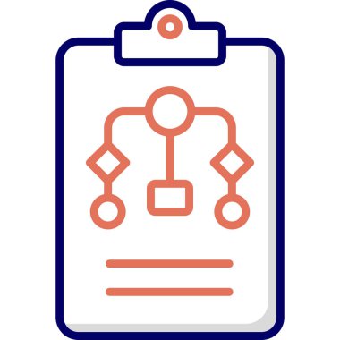 Çalışma akışı modern simgesi, vektör illüstrasyonu 