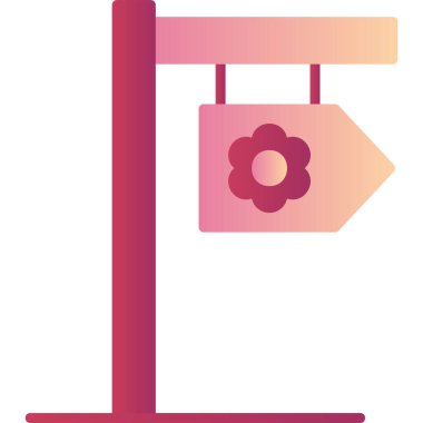 Yönlendirme işaretinin basit web illüstrasyonu 