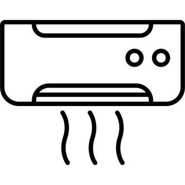 Klima. Web simgesi vektör illüstrasyonu