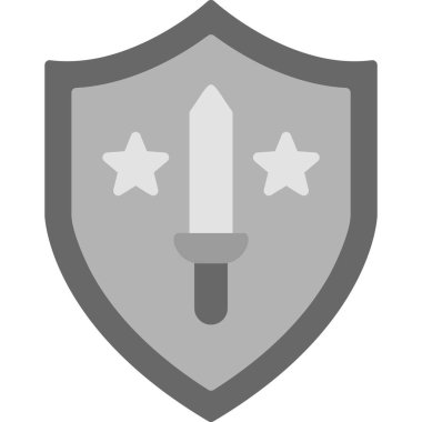 kalkan ikon vektör illüstrasyonu