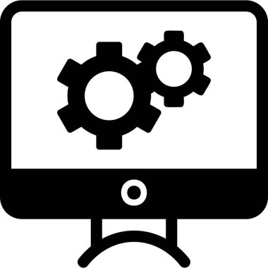 Ayarlar. Web simgesi basit illüstrasyon