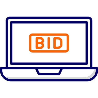 Bilgisayar. Web simgesi basit illüstrasyon