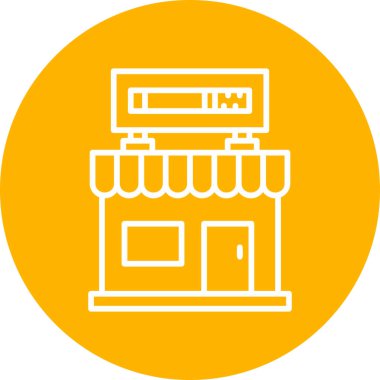 mağaza web simgesi basit illüstrasyon