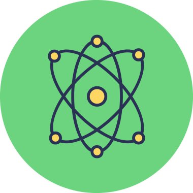 Atom icon modern vector illustration