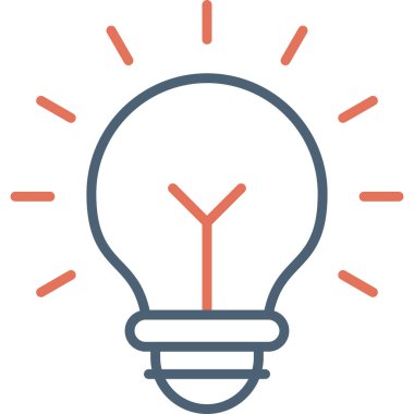 Fikir modern simgesi, vektör illüstrasyonu