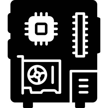 Bilgisayar. Web simgesi basit illüstrasyon 