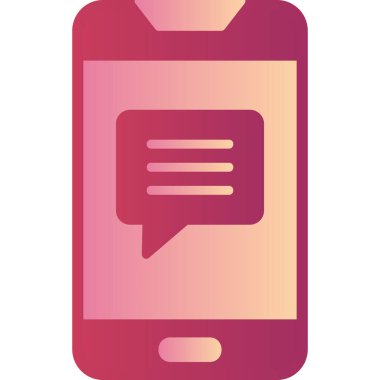 Cep telefonu simgesi, vektör illüstrasyonu