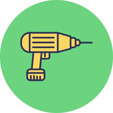 drilling machine, web icon simple illustration