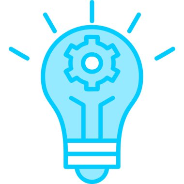 Bir fikrim var. Web simgesi basit illüstrasyon