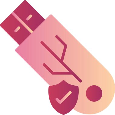 usb flash disk vektör illüstrasyonu