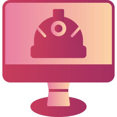 bilgisayar web simgesi basit illüstrasyon