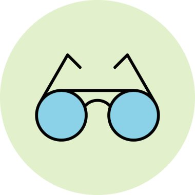 güneş gözlüğü ikonu vektör illüstrasyonu