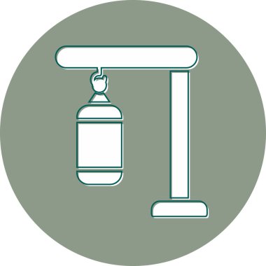 Boks çantası modern simge, vektör illüstrasyonu