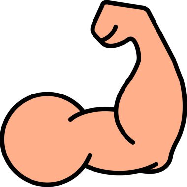 arm biceps. web icon simple design