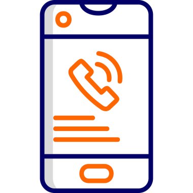 - Telefon. Web simgesi basit illüstrasyon