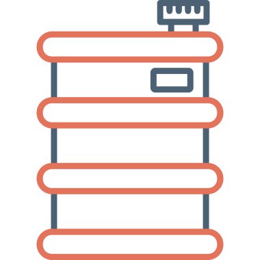 Fıçı modern simge vektör illüstrasyonu