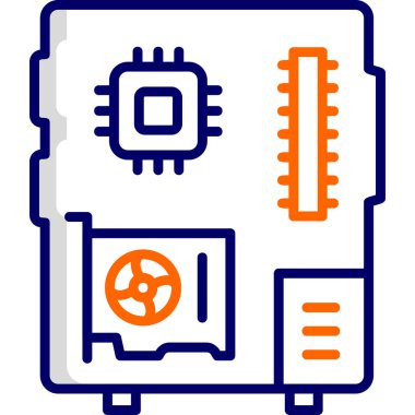 Bilgisayar. Web simgesi basit illüstrasyon 