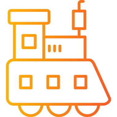 Train toy modern vector icon illustration