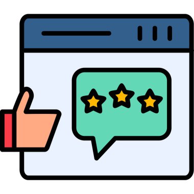 Geri besleme simgesi vektör illüstrasyonu