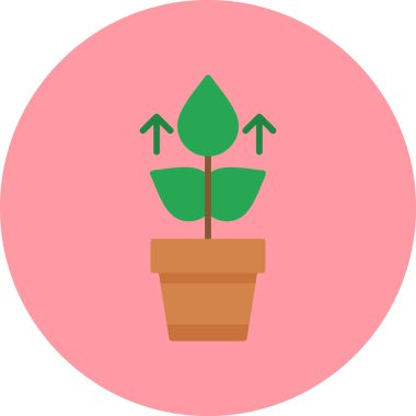 Büyüme simgesi, modern tasarım illüstrasyonu