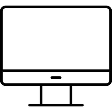 Masaüstü modern simge, vektör illüstrasyonu 