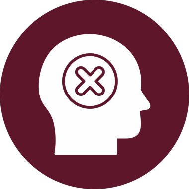 Güvensiz modern simge, vektör çizimi