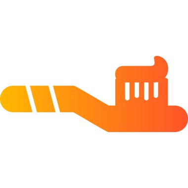 toothbrush icon. simple illustration for web