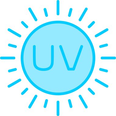 Güneş, Ultraviyole vektör simgesi