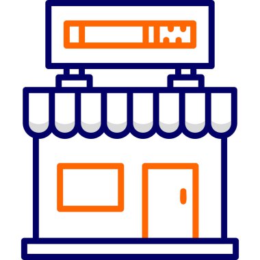 mağaza web simgesi basit illüstrasyon