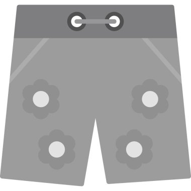 Şort. Web simgesi basit illüstrasyon