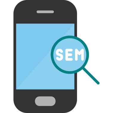 Arama simgesi vektör illüstrasyonu 