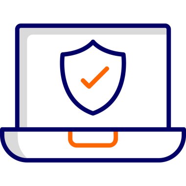 Bilgisayar. Web simgesi basit illüstrasyon