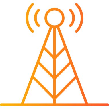 Anten. Web simgesi basit illüstrasyon