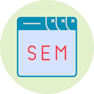 seo modern simgesinin vektör illüstrasyonu