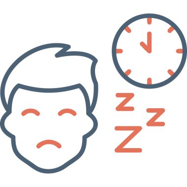 Uyku Ağı simgesi basit illüstrasyon