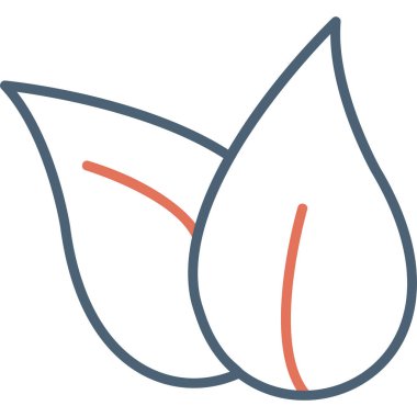  bitki yaprakları. Web simgesi basit illüstrasyon 