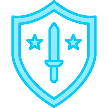 kalkan ikon vektör illüstrasyonu