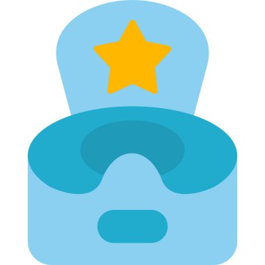 Potty web simgesi vektör illüstrasyonu