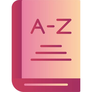 Kitap. Web simgesi basit illüstrasyon