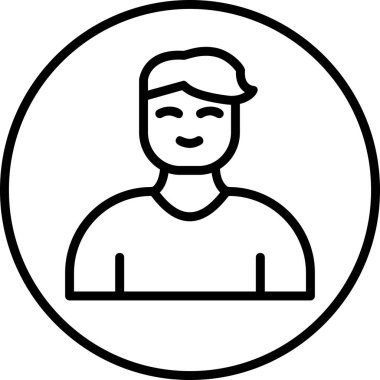 Profil simgesi vektör illüstrasyonu