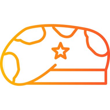 Ordu ikonu. Askeri kamuflajın düz çizimi. Askeri Şapka vektör simgesi