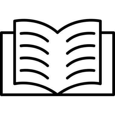 Open Book web icon, vector illustration