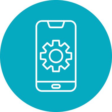 graphic illustration of Mobile Setting, cogs 