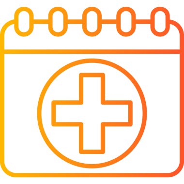 Takvim simgesi, modern tasarım illüstrasyonu